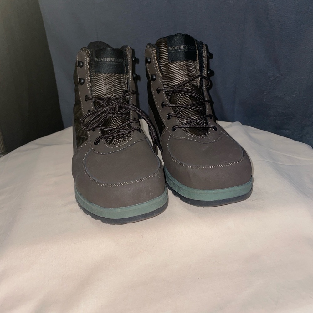 Weatherproof Men's Charcoal and Black Boots